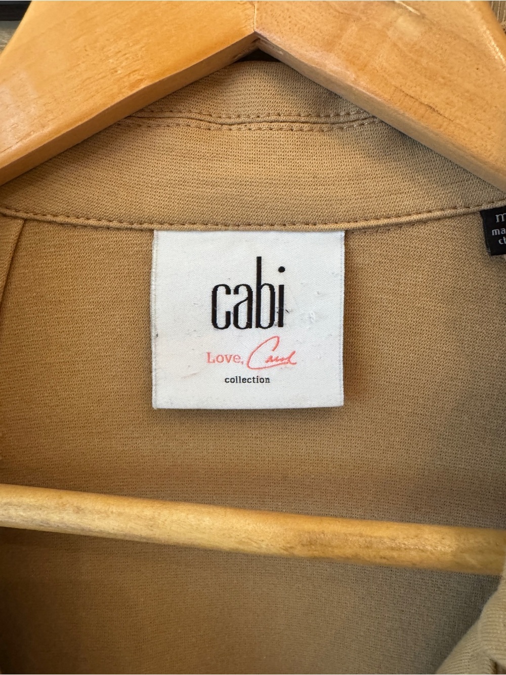 CAbi Camel Single-Button Tailored Ponte Trench Coat - Picture 3 of 3